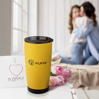 20oz Tumbler with Lid Double Wall Vacuum Insulated Travel Coffee Mug Stainless Steel Thermal Cup Powder Coated Sturdy Coffee Tumbler for Hot and Cold Beverage (Baby blue,1)