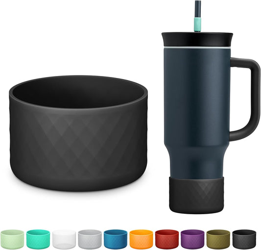 Silicone Boot for Owala 40 oz Tumbler with Handle, Anti-Slip Protective Sleeve for Stainless Steel Triple Layer Insulated Travel Tumbler Accessories