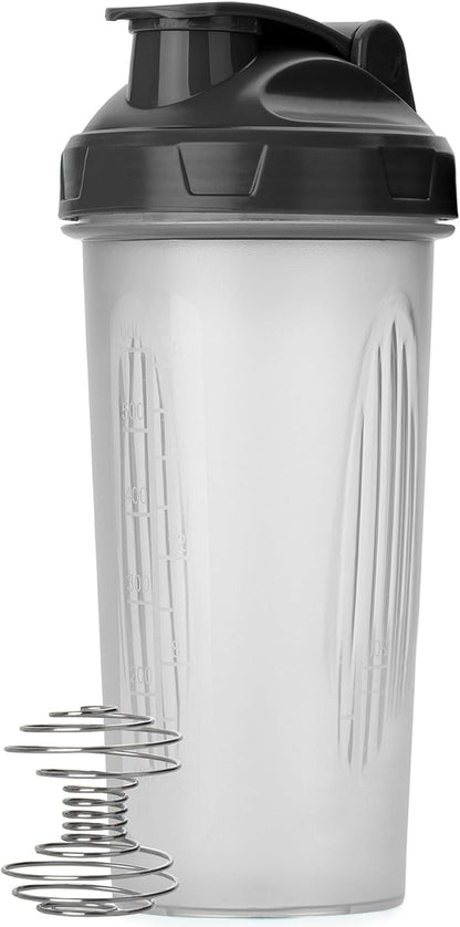 Mr. Pen- Shaker Bottles for Protein Mixes, 28 oz, Leak Proof Shaker Cups with Stainless Steel Wire Whisk Ball for Protein Shakes and Pre Workout