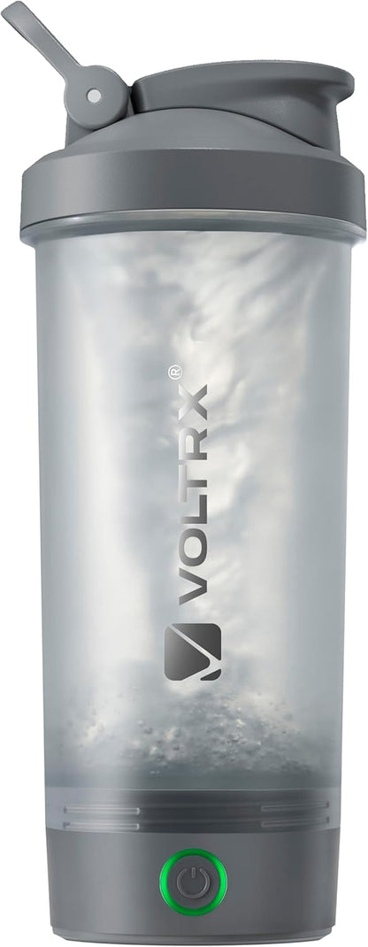 VOLTRX Protein Shaker Bottle, Merger USB C Rechargeable Electric Protein Shake Mixer, Shaker Cups for Protein Shakes and Meal Replacement Shakes, BPA Free, 24oz