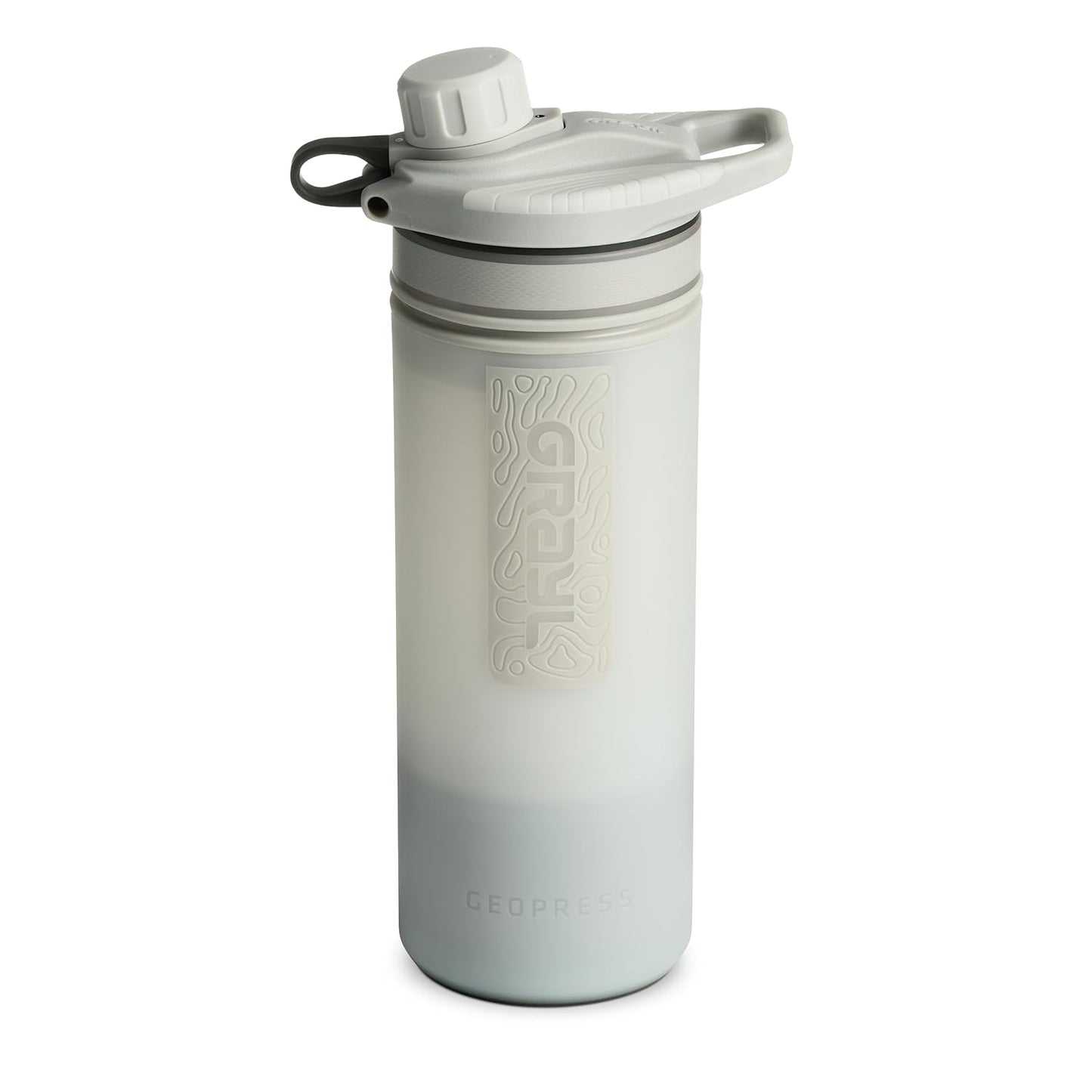 GRAYL GeoPress 24 oz Water Purifier Bottle - Filter for Hiking, Camping, Survival, Travel (Bali Blue)