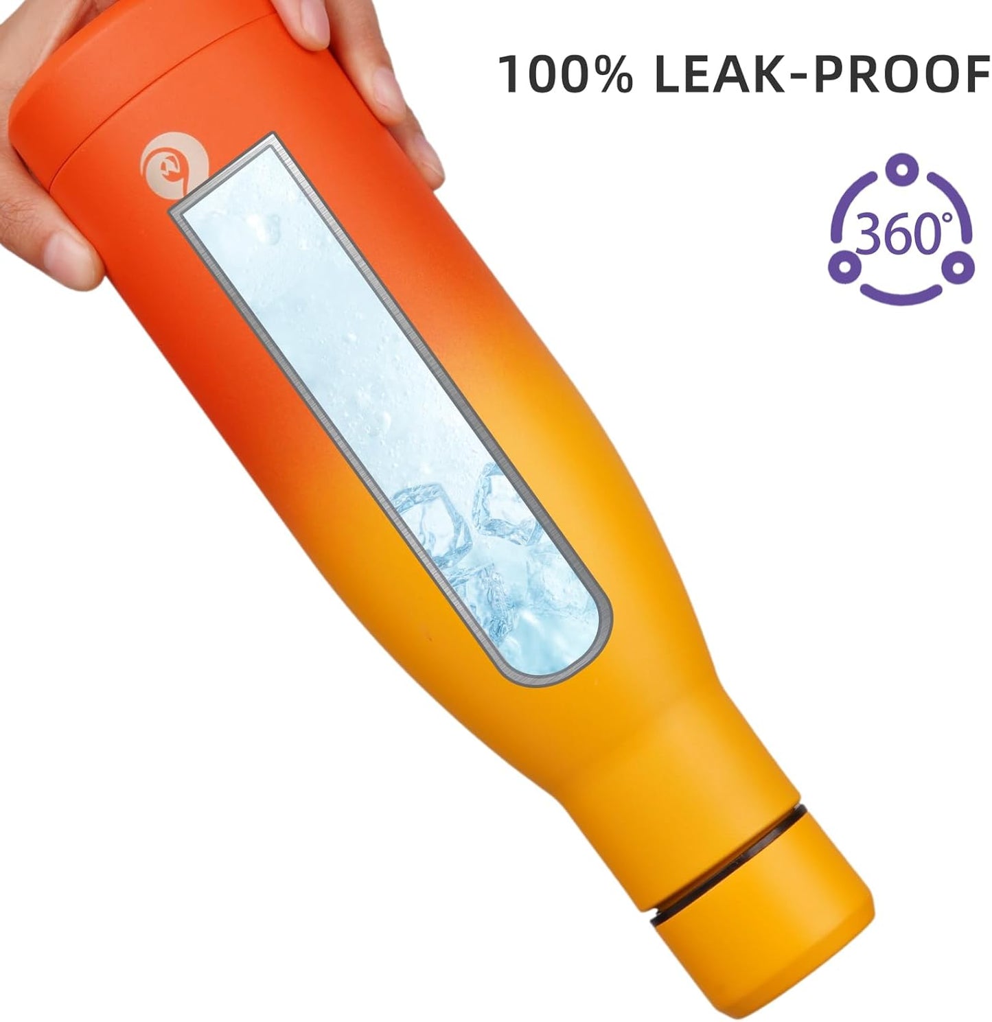 BJPKPK Insulated Water Bottle 12oz Small Stainless Steel Water Bottles Reusable Metal Thermal Keep Cold and Hot,Dreamy Purple - Colors B