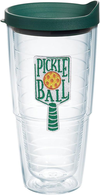 Tervis Venture Lite Pickleball Made in USA Double Walled Insulated Tumbler Travel Cup Keeps Drinks Cold & Hot, 24oz Water Bottle, Classic