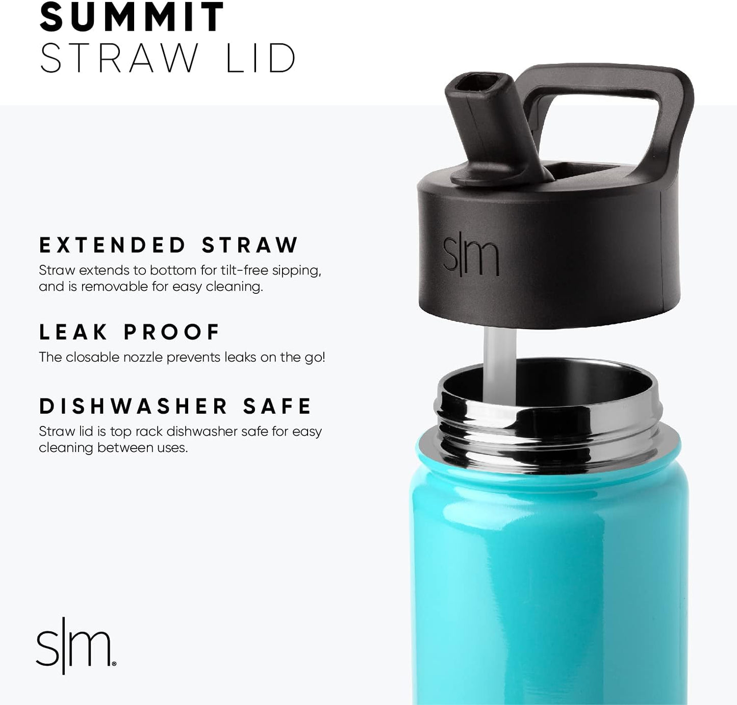 Simple Modern Kids Water Bottle with Straw Lid | 14oz Insulated Stainless Steel Kids Tumbler & Spill Proof Toddler Cup for School, Girls, Boys | Summit | Chloe Floral - Colors A