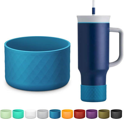 Silicone Boot for Owala 40 oz Tumbler with Handle, Anti-Slip Protective Sleeve for Stainless Steel Triple Layer Insulated Travel Tumbler Accessories