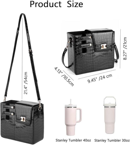 Stanley Purse Cup Holder Bag- Outdoor Portable Crossbody Bag for Stanley Cup Tumbler Purse