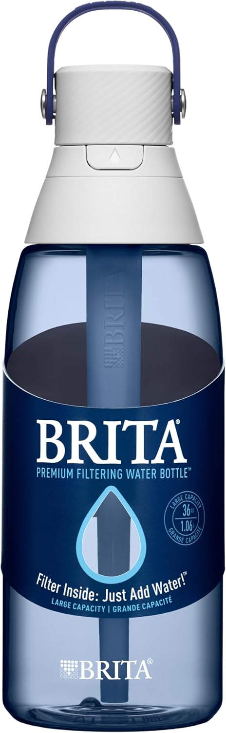 Brita 36386 Premium Water Filter Bottles, 26oz, Night Sky