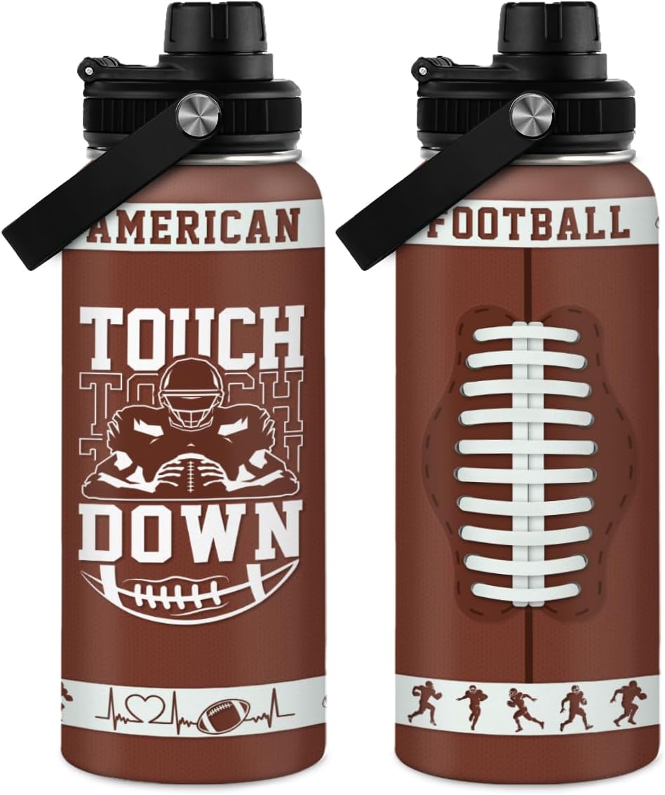SANDJEST Gym Insulated Engraved Stainless Steel Water Bottle 32oz, Vacuum Chug Lid Travel Tumbler For Men Friends Dad Gymer Trainer, Gym Mode on, Birthday Christmas Father's Day