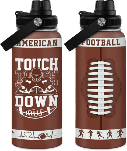 SANDJEST Gym Insulated Engraved Stainless Steel Water Bottle 32oz, Vacuum Chug Lid Travel Tumbler For Men Friends Dad Gymer Trainer, Gym Mode on, Birthday Christmas Father's Day