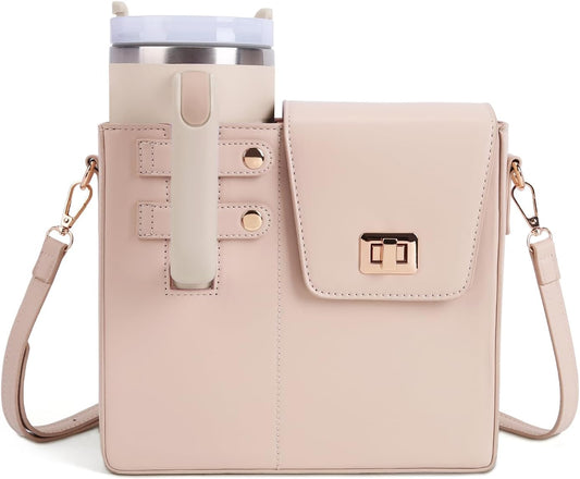Stanley Purse Cup Holder Bag- Outdoor Portable Crossbody Bag for Stanley Cup Tumbler Purse