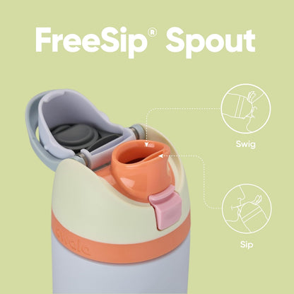 Owala FreeSip Insulated Stainless Steel Water Bottle with Straw, BPA-Free Sports Water Bottle, Great for Travel, 32 Oz, Denim