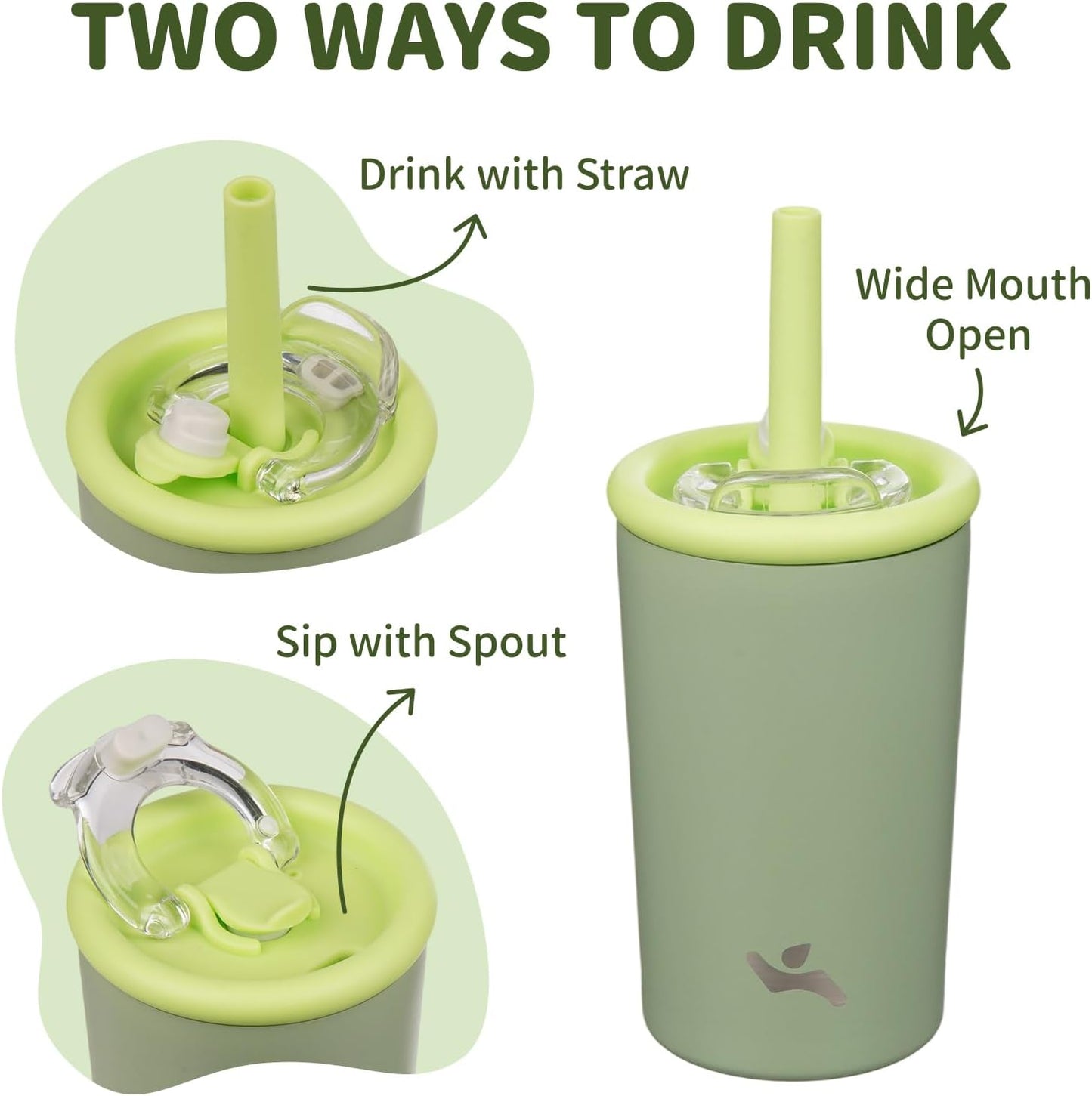 Konokyo 25oz Insulated Tumbler with Lid and Straw, Reusable Iced Coffee Cup with Lid, Travel Coffee Mug, BPA-Free, Leak-Proof and Durable, Oasis