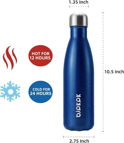 BJPKPK Insulated Water Bottle 12oz Small Stainless Steel Water Bottles Reusable Metal Thermal Keep Cold and Hot,Dreamy Purple - Colors B