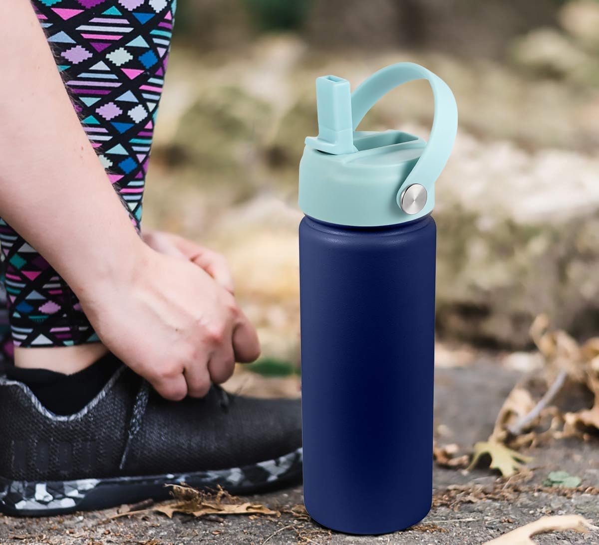RRegeny Straw Lid for Hydro Flask Wide Mouth 32 40 oz, Lids with Flexible Handle compatible with HydroFlask, Replacement Sports Flex Cap Wide Mouth Top