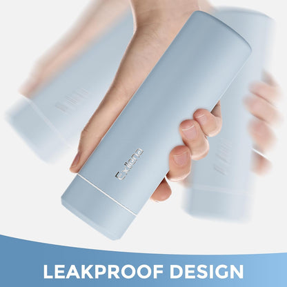 【Upgraded】Exllena Small Insulated Water Bottle 12 oz/350ml– Mini Insulated Water Bottle for Hot & Cold Drinks, Perfect Small Water Bottle for Travel, Purse...(Greyish Blue)