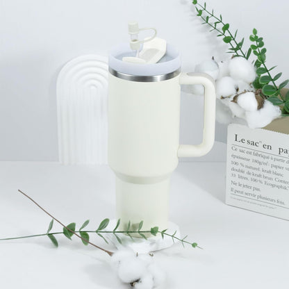 Clear Replacement Straw with Covers for Stanley 40&30 oz Cup, 10mm Reusable Straws with Cleaning Brush, Accessories for Stanley Tumbler