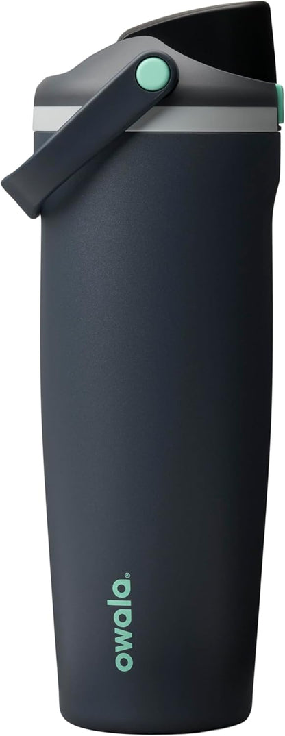 Owala FreeSip Sway Insulated Stainless Steel Water Bottle with Two-Way Spout, Built-In Straw and Bucket Handle, Made for Travel, School, and Sports, 30oz, BPA Free, Leak Proof, Daybreak