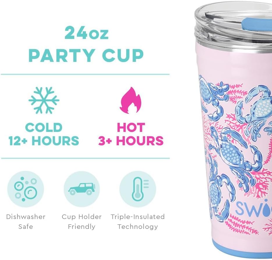 Swig Life 32oz Insulated Tumbler, Travel Coffee Tumbler with Lid, Cup Holder Friendly Travel Coffee Mug, Stainless Steel with Lid (Hayride)