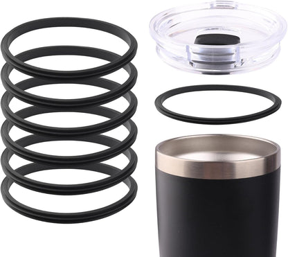 Joshey Rubber Seal Replacement Gaskets for Yeti Rambler 20 oz Tumbler - Leak-Proof Seal & O Ring Replacement Parts for Yeti 25 oz Straw Mug Lid, 6 Packs