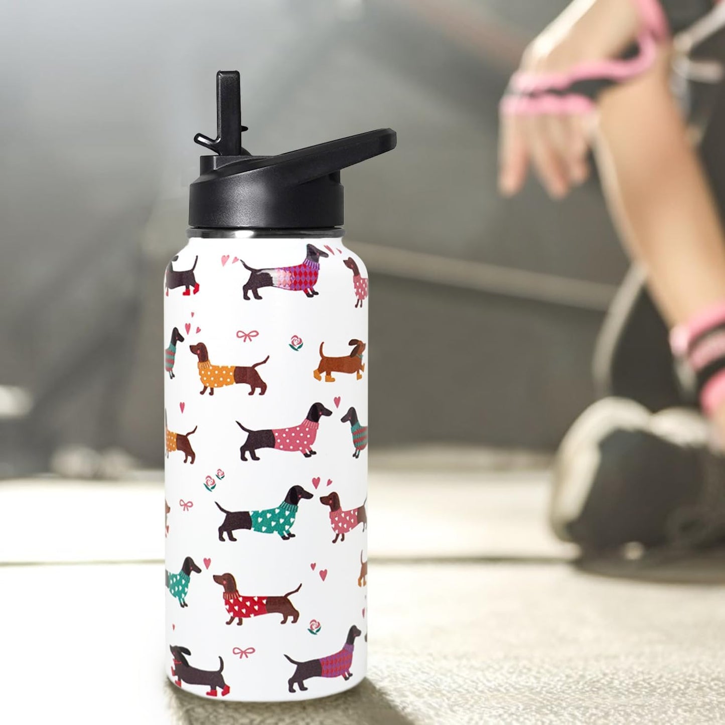32 oz Pickleball Insulated Water Bottle with Straw - Pickleball Gym Hiking Sports Coffee Mug | Perfect Pickleball Gifts for Women, Pickleball Decor Accessories
