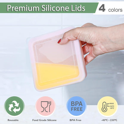 Webake Water Bottle Ice Cube Tray with Silicone Lids, 2 Pcs Long Ice Stick Molds - Stackable & Space-Saving, Perfect for Highball Drinks, Cocktail Parties & Sports Bottles