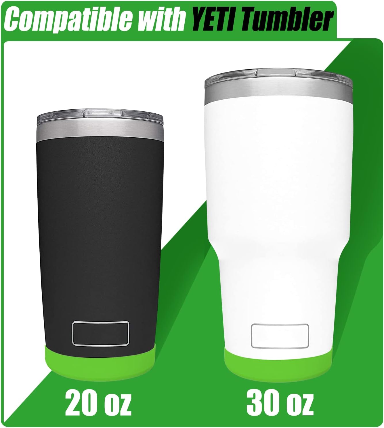 Silicone Boot Sleeve for YETI Tumbler 30 oz, 20 oz - Safer Protection and Less Noise for Yeti Coffee Mug Cup 20oz 30 oz - Dishwasher Safe