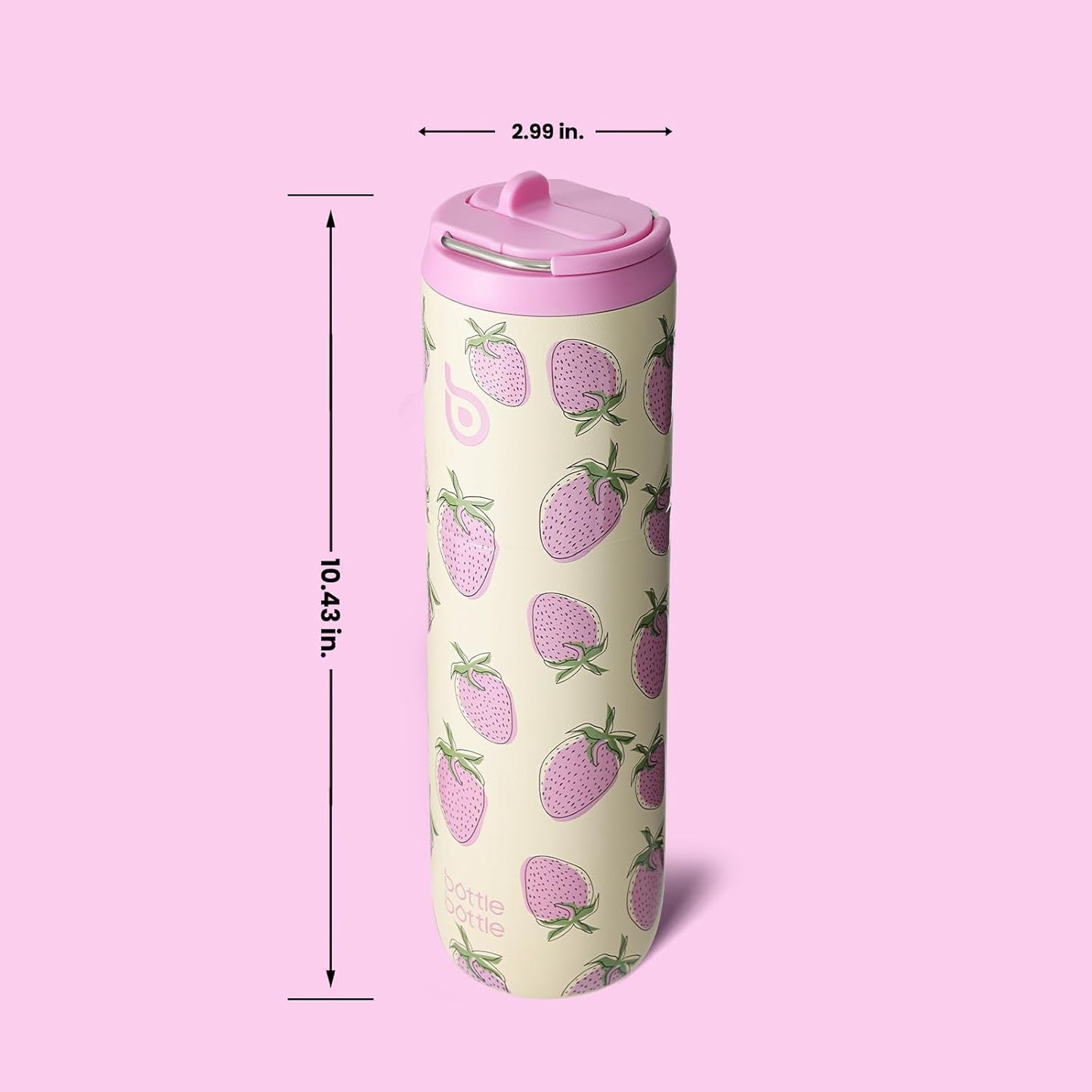 BOTTLE BOTTLE Insulated Water Bottle 24oz with Straw Lid and Handle for Sports Travel Gym Stainless Steel Water Bottles Double-Wall Vacuum Metal Leak Proof BPA-Free