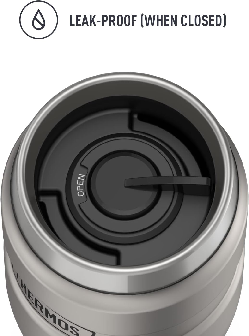 THERMOS Stainless King Vacuum-Insulated Stainless Steel Tumbler - 16oz, Midnight Blue - Insulated Coffee Tumbler for Hot & Cold Drinks - Leak-Proof & Sweat-Proof for Commuting & Traveling