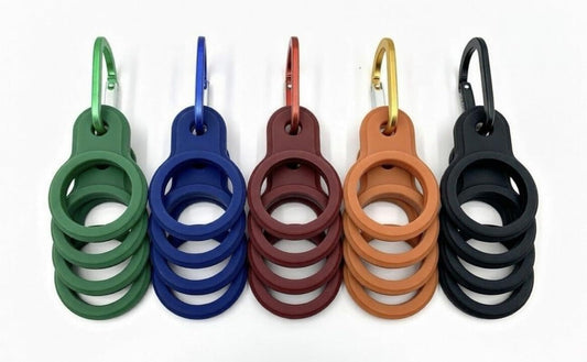 Funiverse Silicone Water Bottle Carrier Bulk 25 Pack with Carabiner - Assorted Colors Holders for Hiking, Gym, School, Backpack Attachment