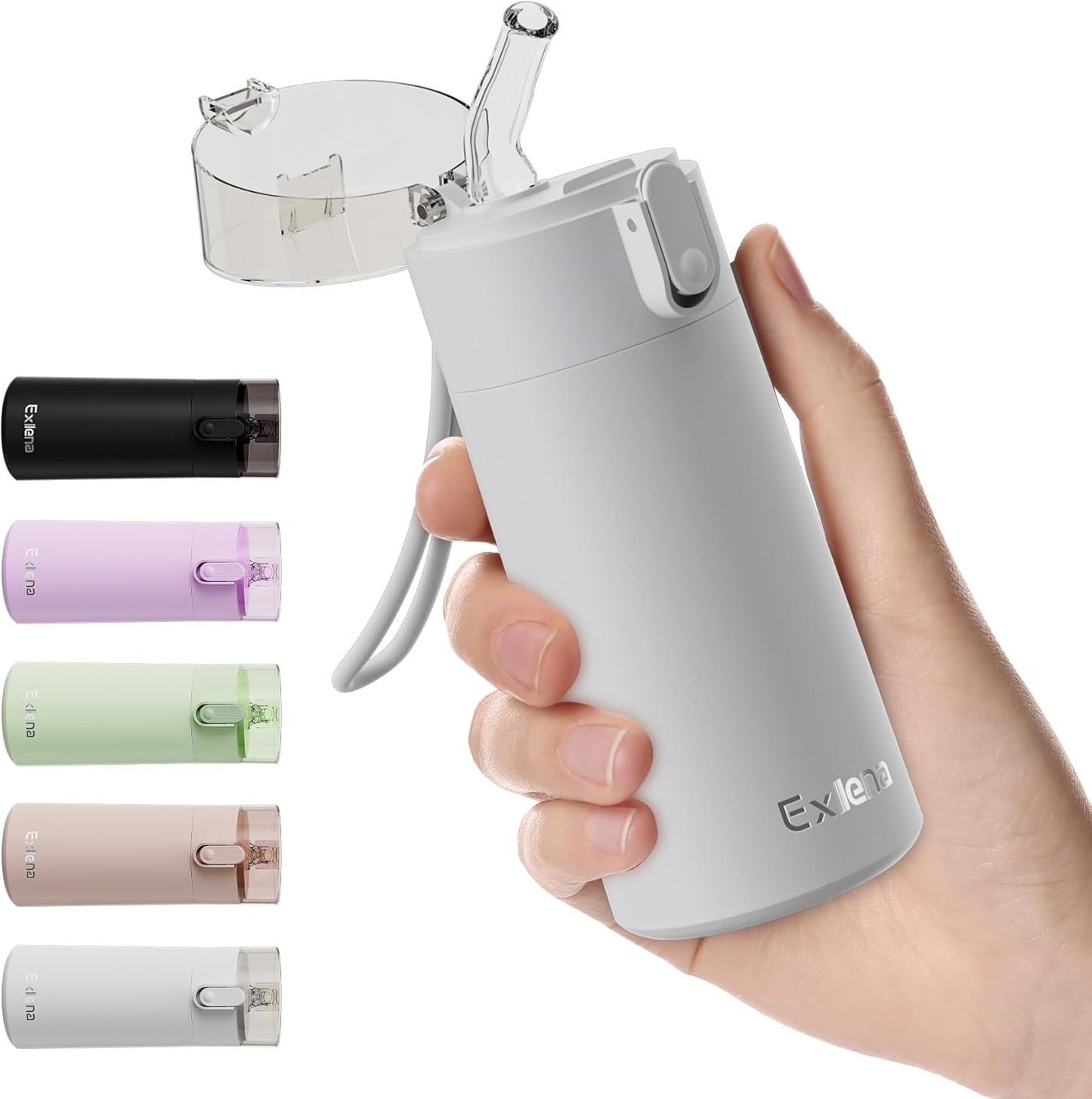 5oz Small Water Bottles with Straw, Mini Water Bottle with One-Hand Open Design, Leak-Proof Locking Lid for Hot&Cold Drinks, Small Travel Water Bottle - 100% Leakproof for School, Travel...(Mint)