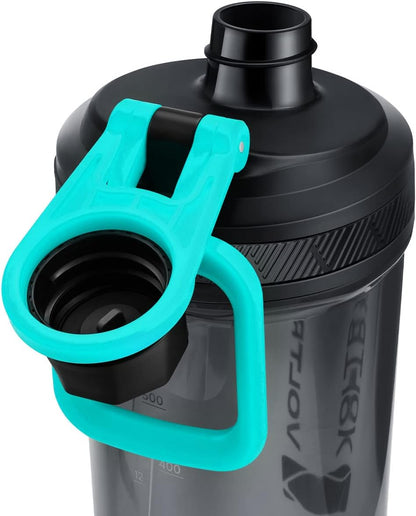 VOLTRX Electric Protein Shaker Bottle - USB Rechargeable Mixer Cup for Shakes and Meal Replacements, BPA-Free Tritan, 20oz