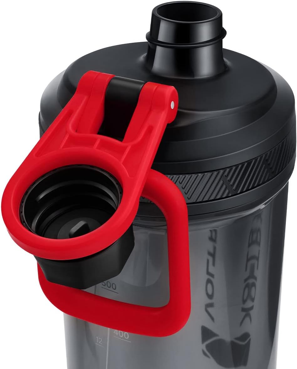 VOLTRX Electric Protein Shaker Bottle - USB Rechargeable Mixer Cup for Shakes and Meal Replacements, BPA-Free Tritan, 20oz