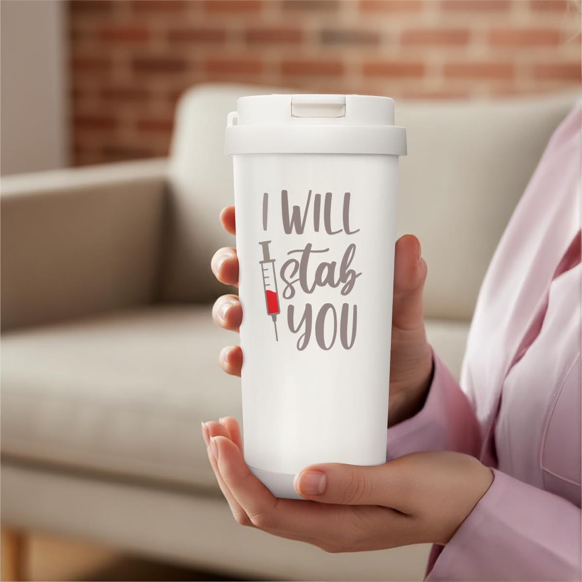 SANDJEST American Flag Tumbler - Stainless Steel 2-in-1 Lid Coffee Tumbler 18 oz, Patriotic Insulated Travel Mug Gift for Men Husband Dad, Birthday Christmas