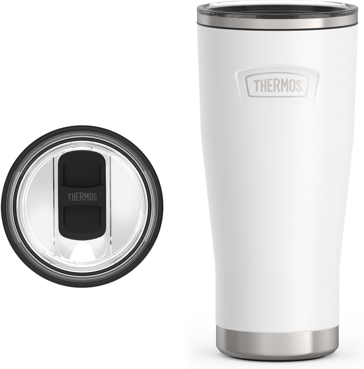THERMOS ICON SERIES, Stainless Steel Tumbler with Slide Lock, 18 Ounce, Mystic Navy