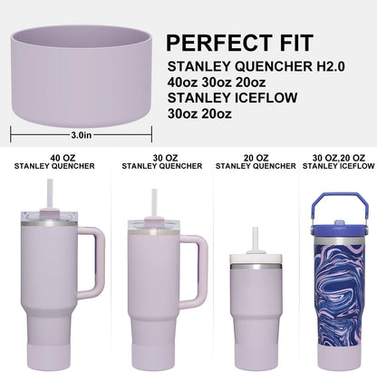 Affute Protective Silicone Boot for Stanley Quencher H2.0 40 30 20 oz & IceFlow Flip 30 20 oz, BPA Free Anti-Noise Anti-Scratch, Stanley Cup Protector Sleeve Cover Boot