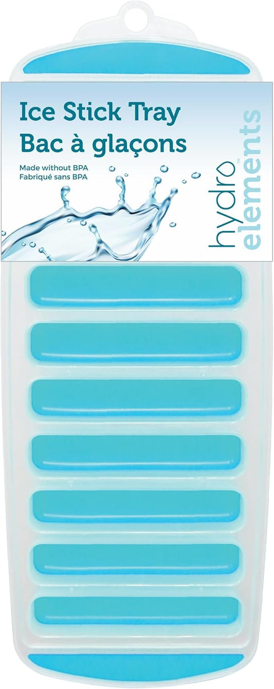 Jacent Resusable Silicone and Plastic Water Bottle Ice Cube Stick Tray, Easy Push & Pop Ice Cubes for Water Sports Bottle: 1 (ONE) Pack Water Bottle Ice Cube Stick Tray