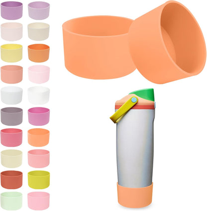 2PCS Silicone Boots for Owala 30oz & 40oz FreeSip Sway Bottles & Tumblers – Non-Slip, Scratch-Resistant, Stability Enhancer for Owala Accessories (Eucalyptus Green) - Colors B