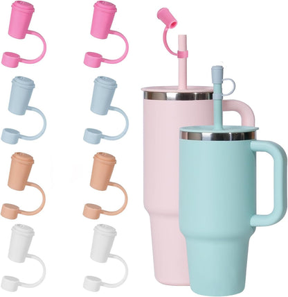 Jetstop Straw Cover Cap for Hydro flask tumblers - Dust Proof 10mm Silicone Stoppers compatible with Hydroflask Press-in Straw Lid