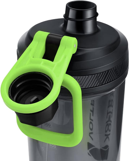VOLTRX Electric Protein Shaker Bottle - USB Rechargeable Mixer Cup for Shakes and Meal Replacements, BPA-Free Tritan, 20oz