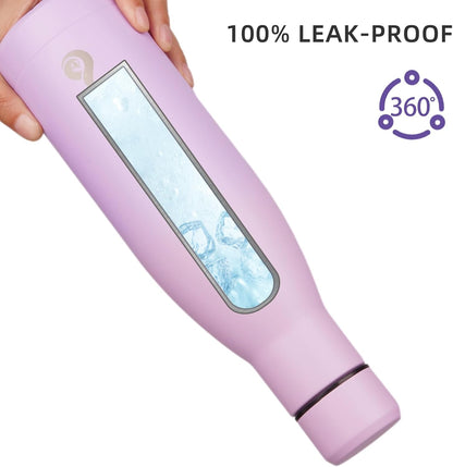 BJPKPK Insulated Water Bottle 12oz Small Stainless Steel Water Bottles Reusable Metal Thermal Keep Cold and Hot,Dreamy Purple - Colors A