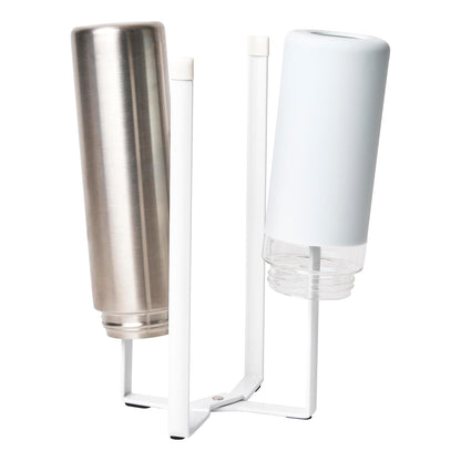 YAMAZAKI Home Tower Kitchen Multi Eco Stand - Multifunctional Plastic Bag Holder Bottle Dryer - Steel