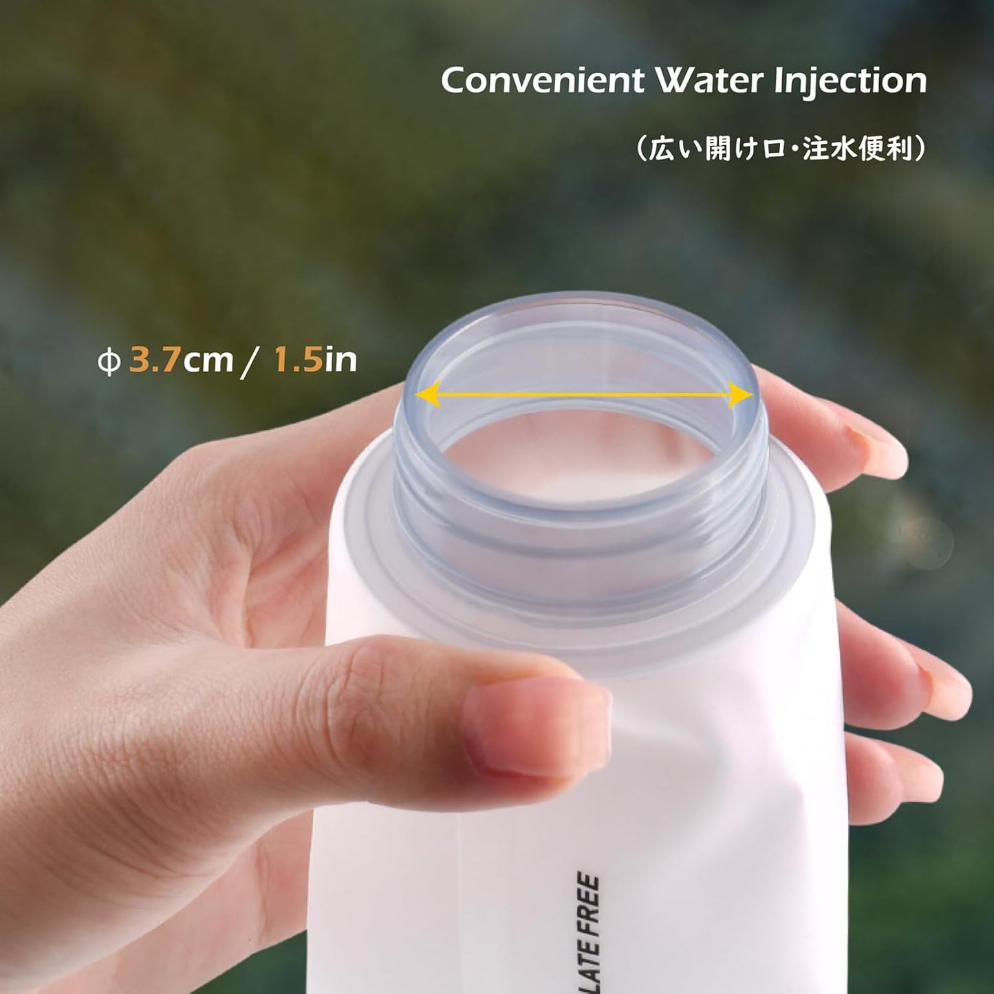 TRIWONDER Handheld Water Bottle for Running, Quick Grip Chill 17 oz Handheld Soft Water Bottle with Hand Strap Hydration Pack, BPA Sport Soft Flask (Blue)