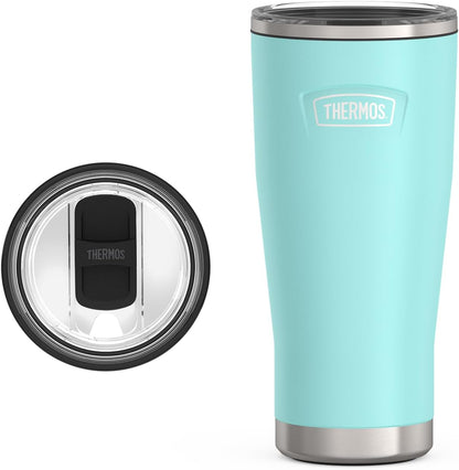 THERMOS ICON SERIES, Stainless Steel Tumbler with Slide Lock, 18 Ounce, Mystic Navy