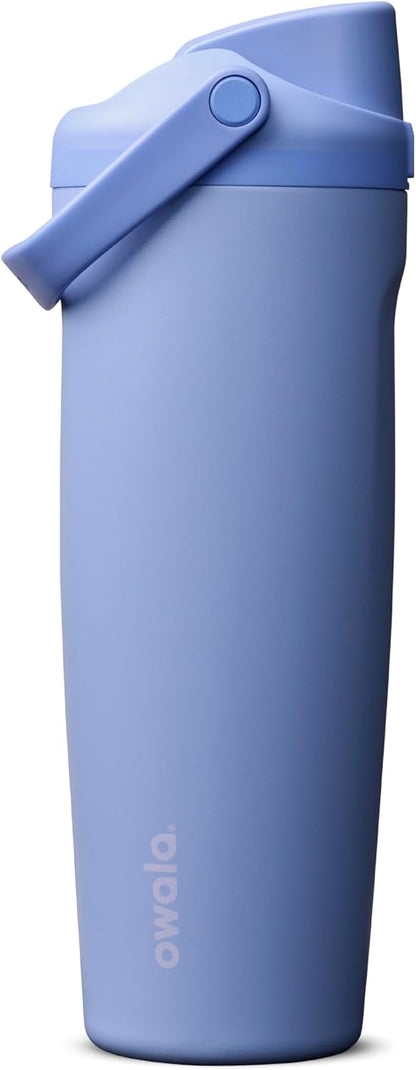 Owala FreeSip Sway Insulated Stainless Steel Water Bottle with Two-Way Spout, Built-In Straw and Bucket Handle, Made for Travel, School, and Sports, 30oz, BPA Free, Leak Proof, Daybreak