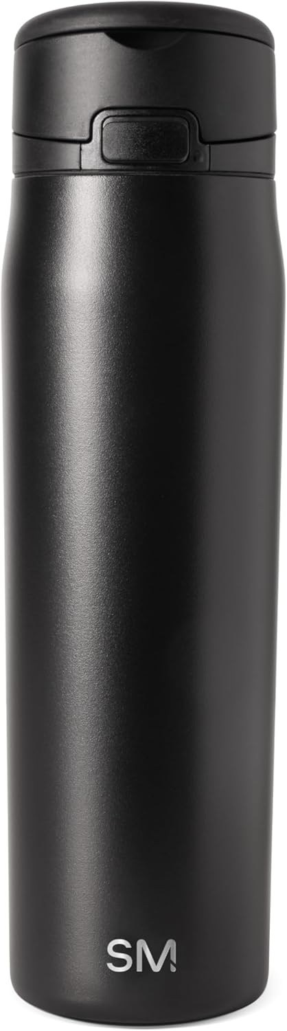 Simple Modern Mesa Loop Water Bottle with Covered Straw and Handle | 24oz Cup Holder Friendly Insulated Stainless Steel Bottles for Travel, Sports and School | Iris Sage - Colors B
