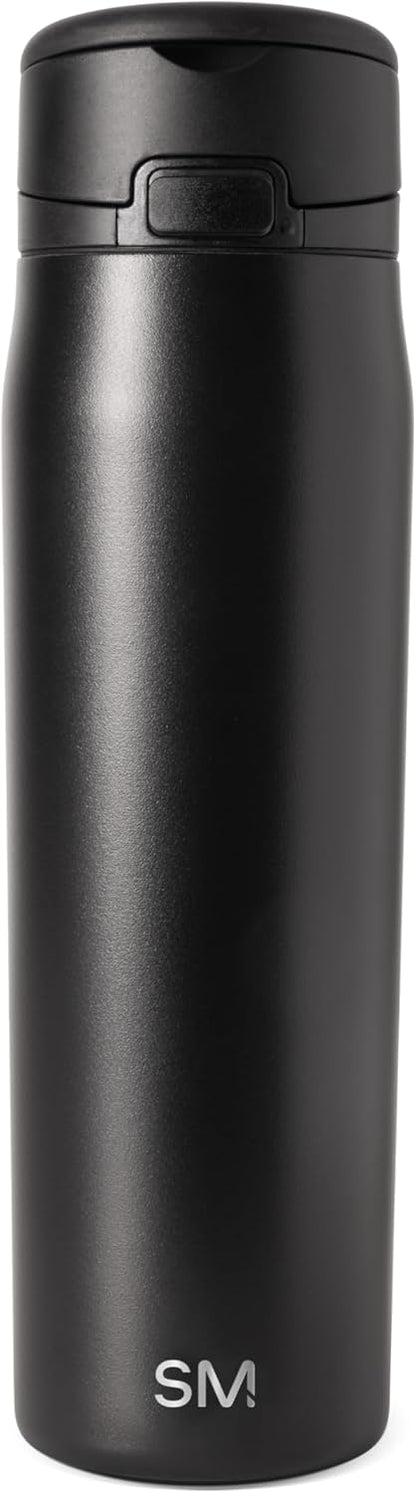 Simple Modern Mesa Loop Water Bottle with Covered Straw and Handle | 24oz Cup Holder Friendly Insulated Stainless Steel Bottles for Travel, Sports and School | Iris Sage - Colors B