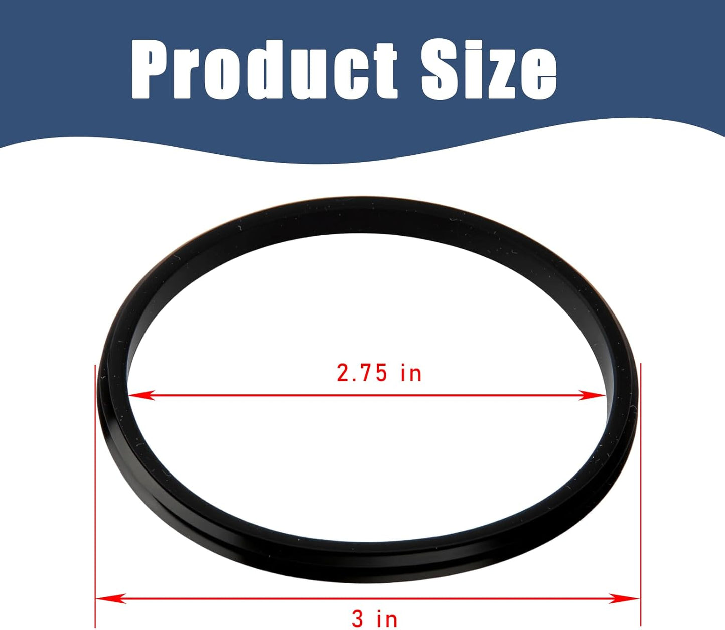 Replacement for Yeti Rubber Seal O-Ring Gasket, Leak-Proof Compatible with Yeti 20 oz Tumbler Lid, 10 oz Lowball and Mug, and 25 oz Straw Mug, 4 Pack Food-Grade Silicone