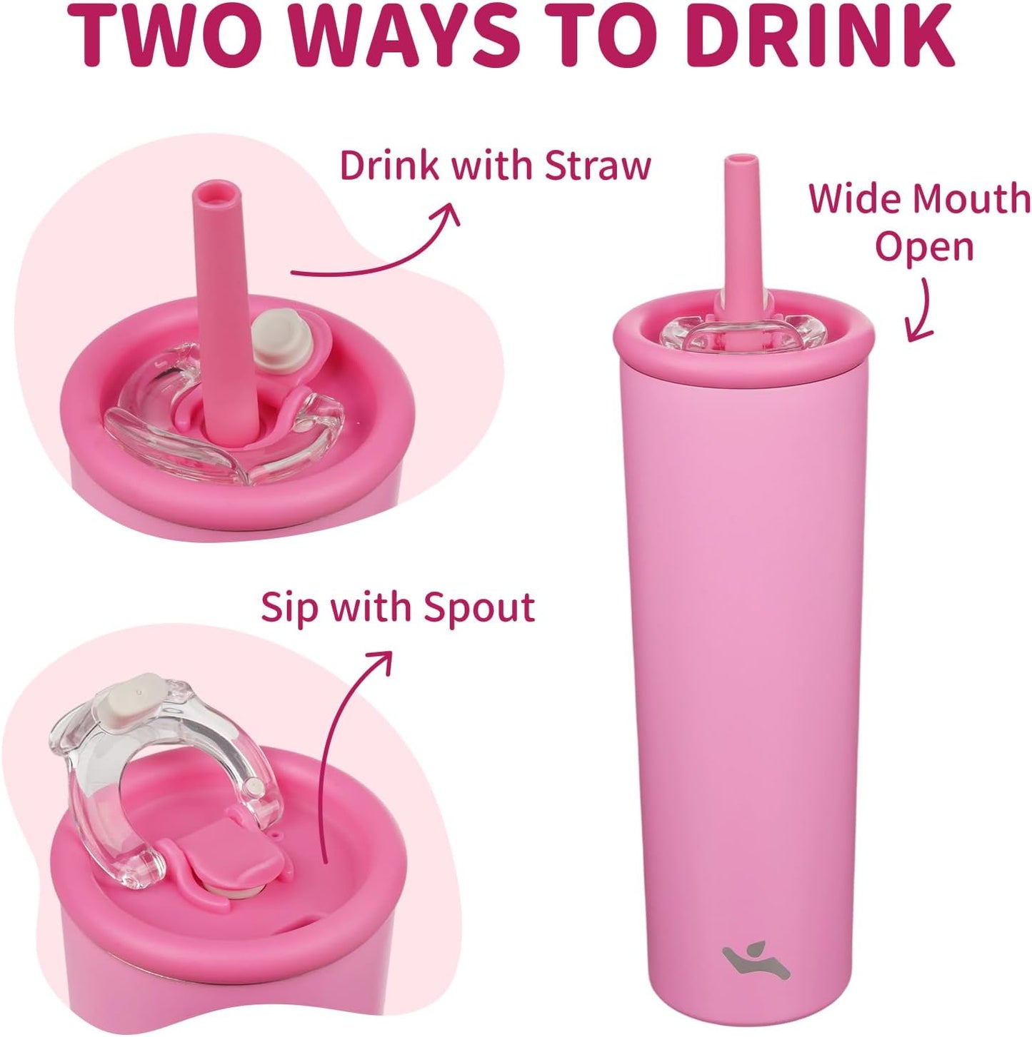 Konokyo 25oz Insulated Tumbler with Lid and Straw, Reusable Iced Coffee Cup with Lid, Travel Coffee Mug, BPA-Free, Leak-Proof and Durable, Oasis