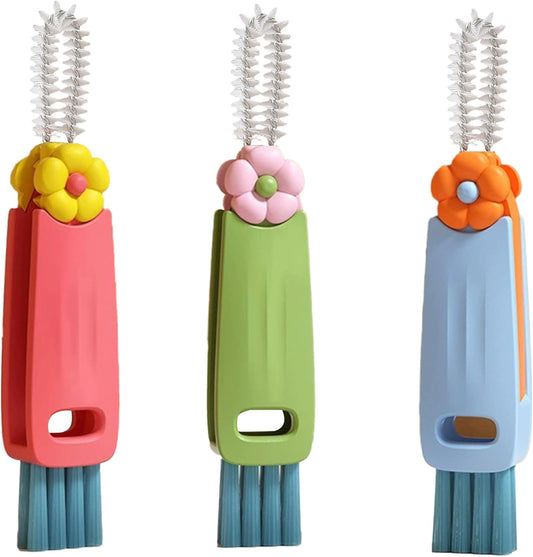 3 Pack Cup Lid Cleaning Brush Water Bottle Cleaner Brush, Bottle Brush Cleaner for Stanley Owala, Cup Bottle Cleaner Brush for Tumbler Kitchen Bottle Mug