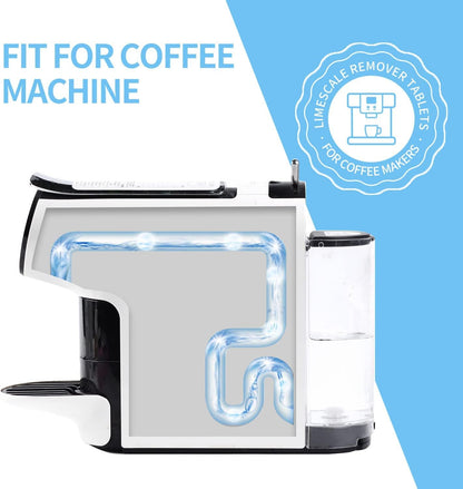 NATRUTH 20 Packs Powerful Limescale Removal,Efficient Water Bottle Cleaning Tablets,Odor-Free KETTLE & Coffee Cup Cleaner Tablets,Descaler for Coffee Machine,Natural Stainless Steel Cup Cleaners